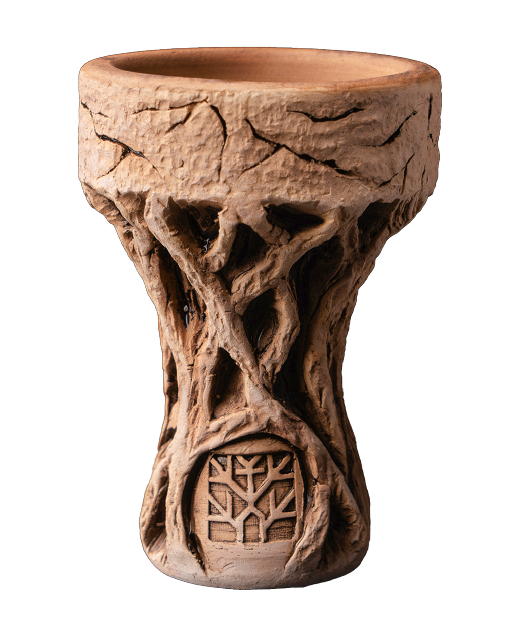 Forest Bowl Roots — Cazoleta Artesanal Rusa Barro 1200°C