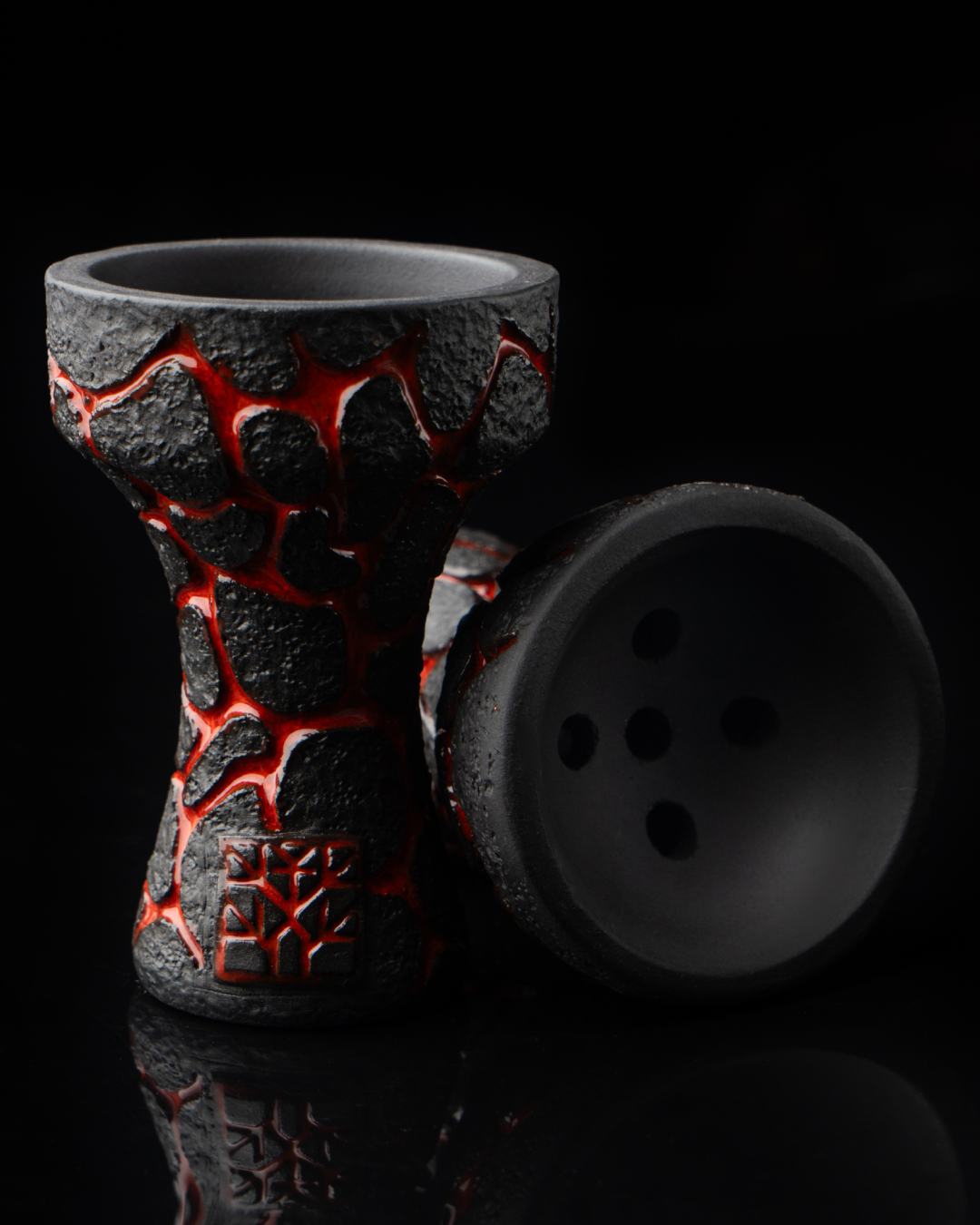Forest Bowl Lava — Cazoleta Artesanal Rusa Barro 1200°C | Koala Buff España