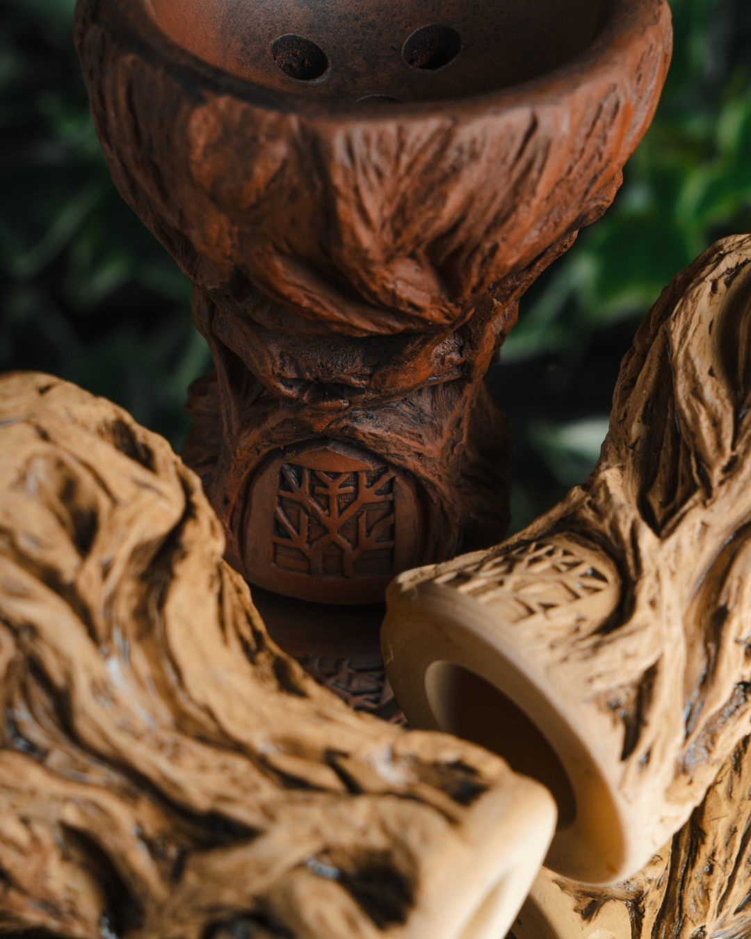 Forest Bowl Tree — Cazoleta Artesanal Rusa Barro 1200°C