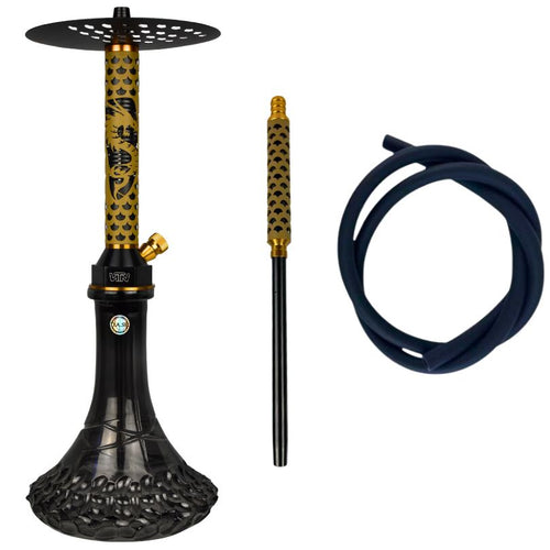 Cachimba WTN Dragon — Diseño Exclusivo Dragón Negro y Oro