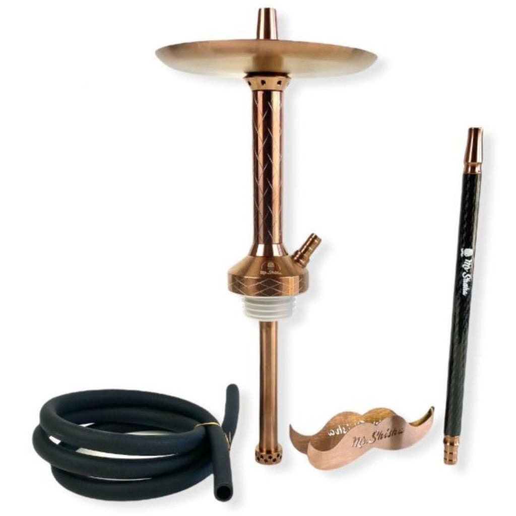 Mr. Shisha Mini Khalifa — Cachimba Mediana Acero 4 Colores | Koala Buff España