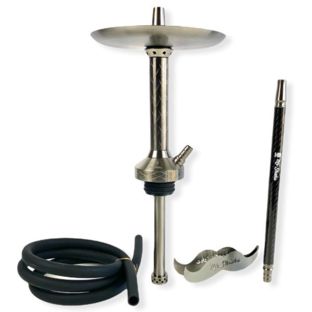 Mr. Shisha Mini Khalifa — Cachimba Mediana Acero 4 Colores | Koala Buff España