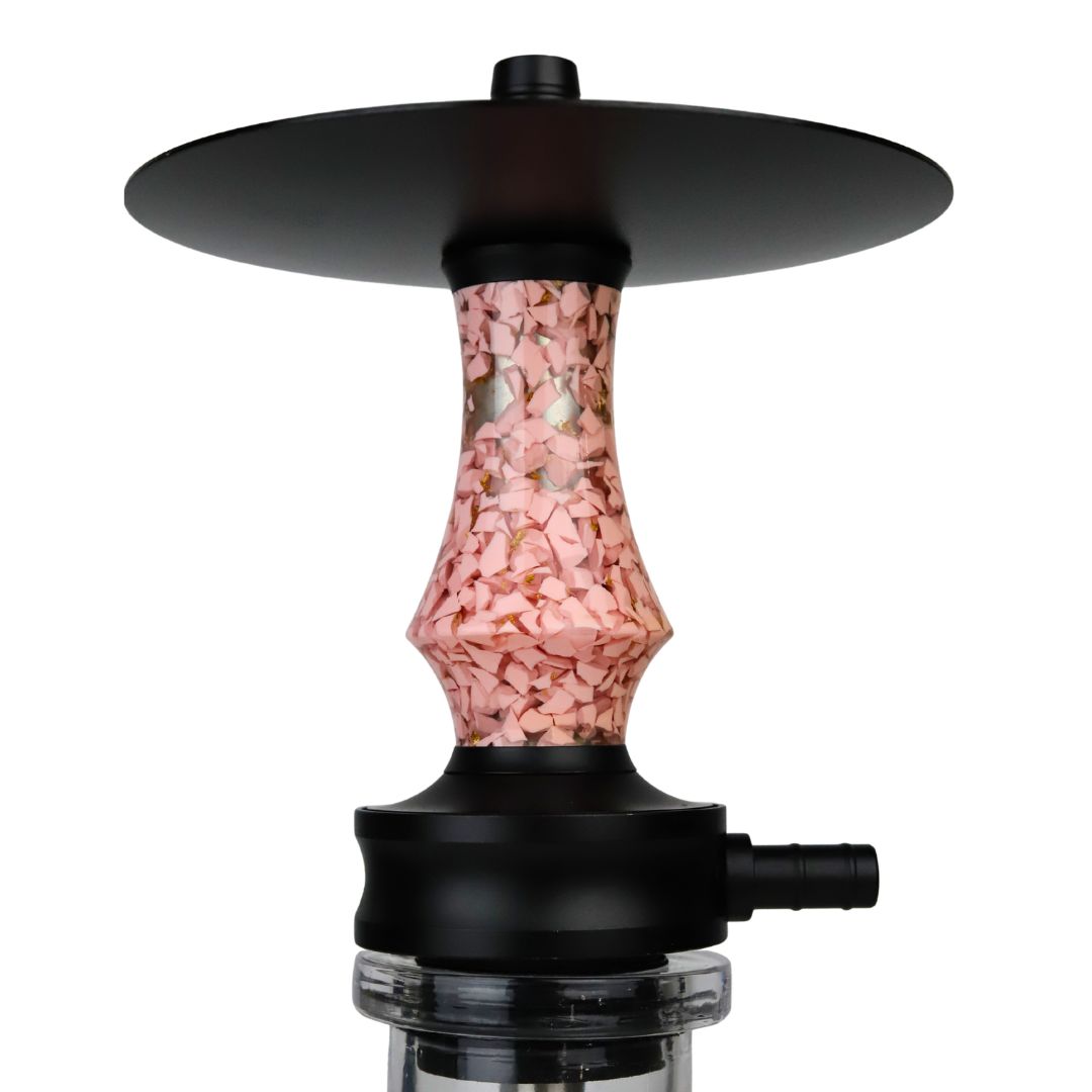 Cachimba Chameleon Vulkan — Acero Trenzado con Manguera a Juego