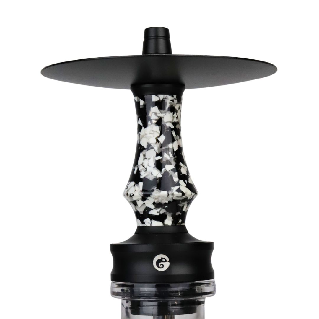 Cachimba Chameleon Vulkan — Acero Trenzado con Manguera a Juego