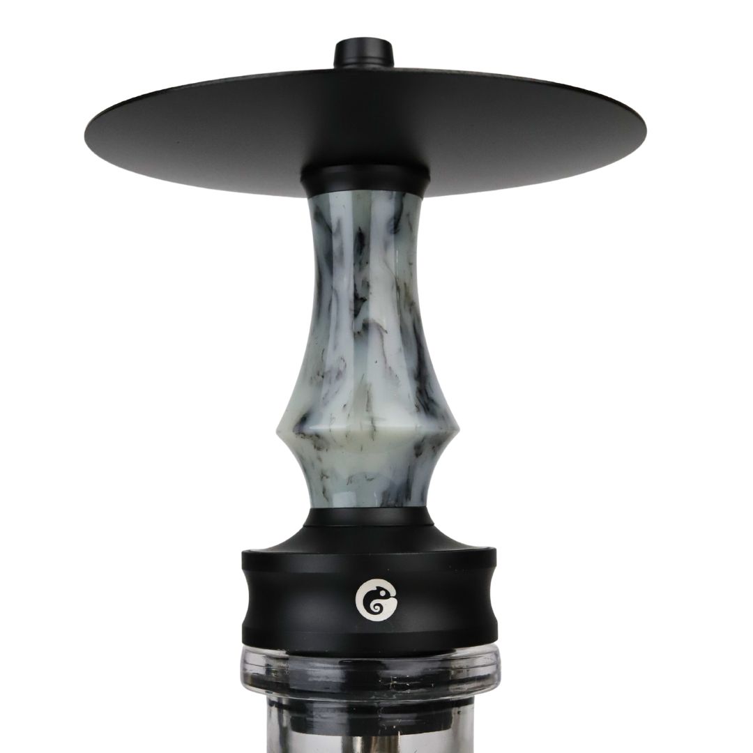 Cachimba Chameleon Vulkan — Acero Trenzado con Manguera a Juego